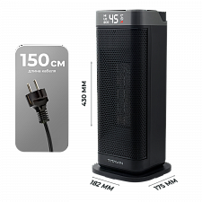 Обогреватель для дома, тепловентилятор напольный с пультом 2000 Вт TITAVIN TI-PFH001